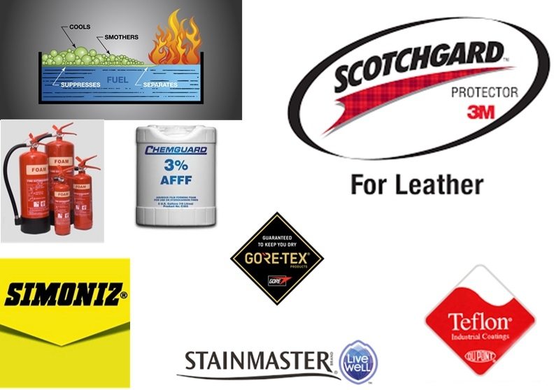 Products containing PFAS include, but are not limited to, firefighting foam, Chemguard, Gore-Tex, Simoniz, Stainmaster, and Teflon.